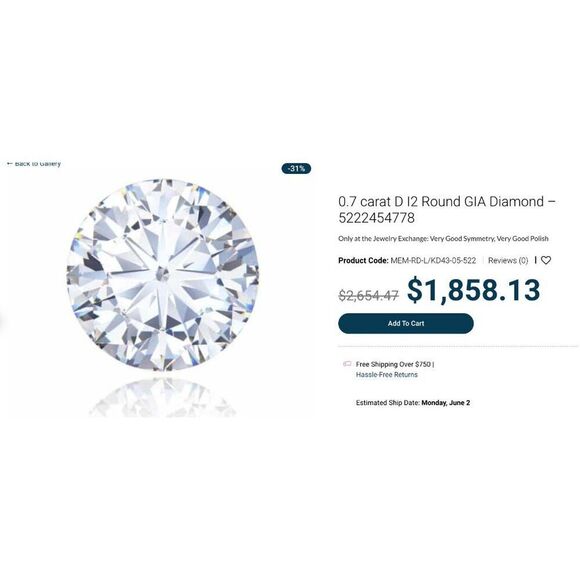 14K White Gold- 1CT Diamond Ring Set -$5375 Floral "Gossimer" by Artcarved -6.4g - Picture 7 of 15